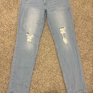 Hollister Light Blue Distressed Skinny Jeans